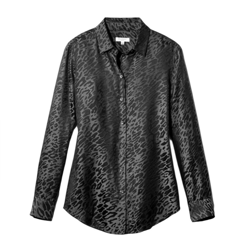 Equipment Essential Leopard Button Down Shirt - image 1